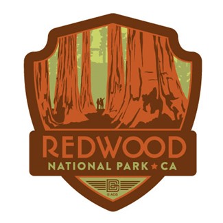 Redwood National Park Emblem Magnet | Vinyl Magnet