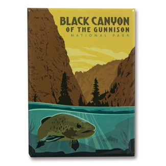 Black Canyon of the Gunnison NP Trout Magnet | American Made Magnet