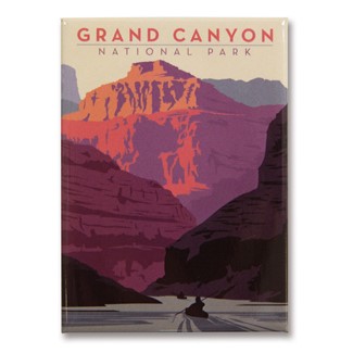 Grand Canyon Kayak Metal Magnet| American Made Magnet