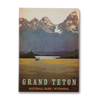 Grand Teton Metal Magnet| American Made Magnet