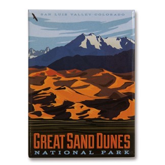 Great Sand Dunes Metal Magnet| American Made Magnet