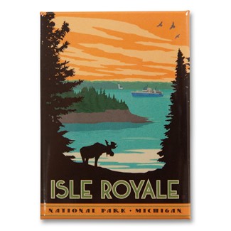 Isle Royale Metal Magnet| American Made Magnet