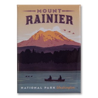 Mount Rainier Metal Magnet| American Made Magnet