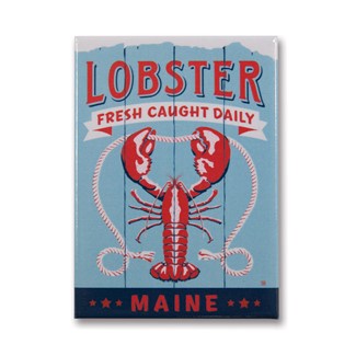 ME Lobster Fresh Caught Magnet | Metal Magnet