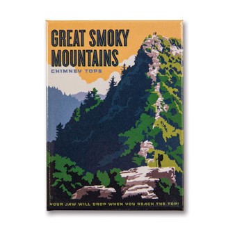 Great Smoky Chimney Tops | Metal Magnet