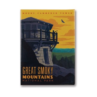 Great Smoky Mt. Cammerer Tower | Metal Magnet