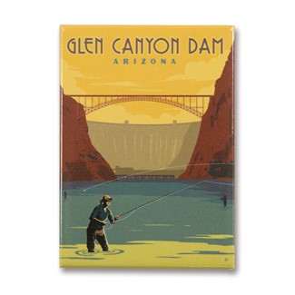 Gren Canyon Dam, AZ Magnet | Metal Magnet