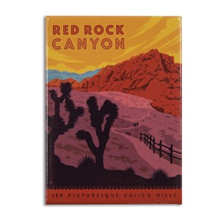 Red Rock Canyon Magnet | Metal Magnet