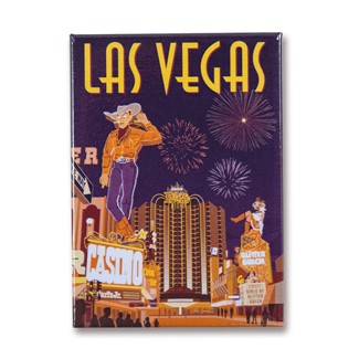Viva Vintage Vegas Magnet | Metal Magnet