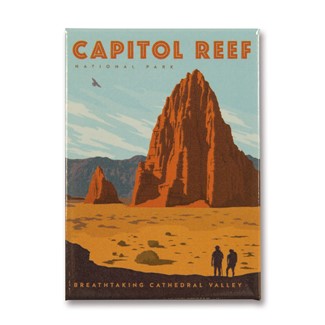 Capitol Reef Cathedral Valley Magnet | Metal Magnet
