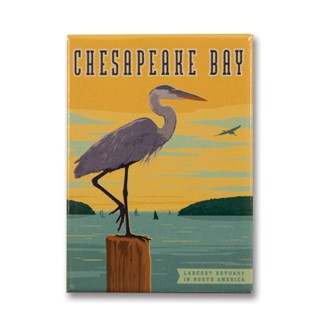 Chesapeake Bay Metal Magnet