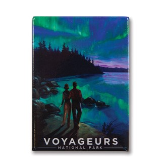 Voyageurs Northern Lights Magnet | Metal Magnet