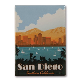 San Diego Magnet | Metal Magnet