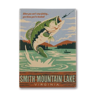 Smith Mountain Lake Gone Fishing | Metal Magnet