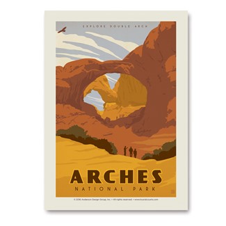 Arches NP Double Arch Vert Sticker | Made in the USA