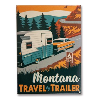 Montana Travel by Trailer | Metal Magnets