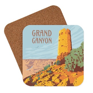Grand Canyon Desert View Watchtower Coaster | Made in the USA