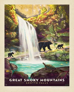 Great Smoky Grotto Falls Print | Made in the USA