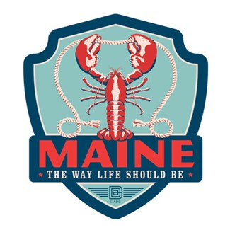 ME Lobster Emblem Magnet | Made in the USA