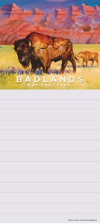 Badlands NP Bison List Pad | Made in the USA