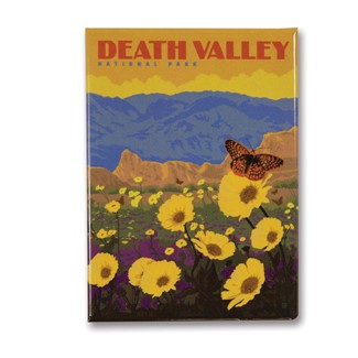 Death Valley Wildflowers Metal Magnet