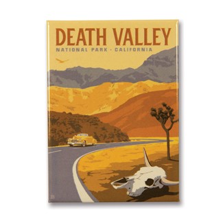 Death Valley Cow Skull Metal Magnet | Made in the USA