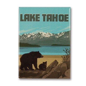Lake Tahoe Bears Metal Magnet | Made in the USA