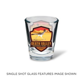 Death Valley Roadrunner Emblem Shot Glass | Made in the USA