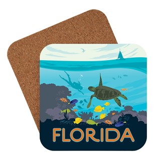 FL Sea Turtle | American made coaster