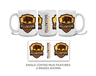 Yellowstone Bison Emblem Mug | Tourist Courts