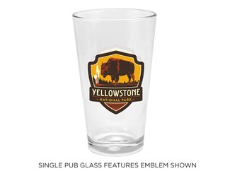 Yellowstone Bison Pub Glass | Made in the USA