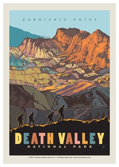 Death Valley Zabriskie Point Single Magnet | USA Made