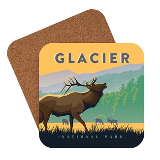 Glacier Cataloochee  Elk | American made coaster