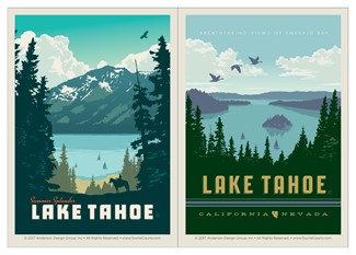 Lake Tahoe / Lake Tahoe Summer Splendor Double Magnet