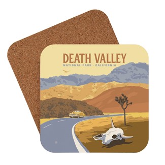 Death Valley Cow Skull Coaster