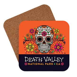 Death Valley Skeleton Emblem Coaster
