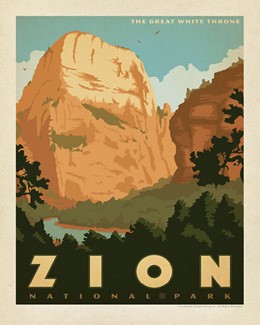 Zion Great White Throne 8" x 10" Print
