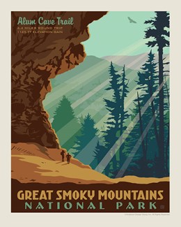 Great Smoky Alum Cave 8" x 10" Print