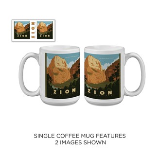 Zion Great White Throne Mug | National Parks mugs