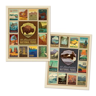 60 National Parks 5-Print Collector Series Set | 8' x 10" Prints