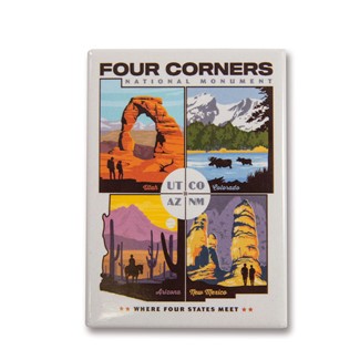 Four Corners Magnet | Made in the USA