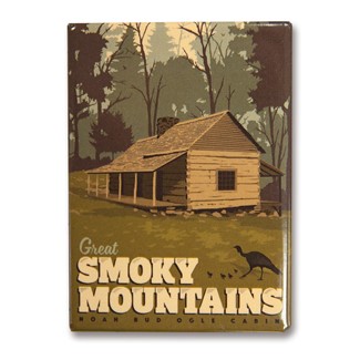 Great Smoky Noah Bud Ogle Cabin | American made metal magnets