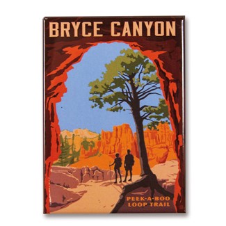 Bryce Canyon Peekaboo Trail Magnet | Metal Magnet