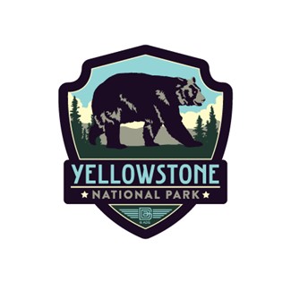 Yellowstone Bear Emblem Magnet | Vinyl Magnet