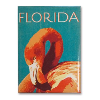 FL Flamingo Magnet | Metal Magnet