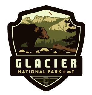 Glacier Emblem Magnet | Vinyl Magnet