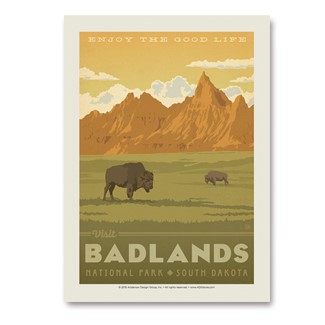 Badlands NP Vert Sticker | Vertical Sticker
