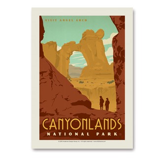 Canyonlands NP Angel Arch  | Vertical Sticker