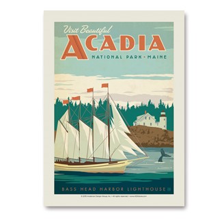 Acadia NP Bass Harbor Head | Vertical Sticker