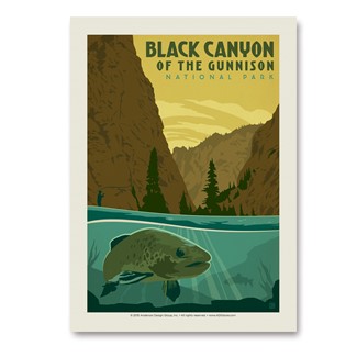 Black Canyon of the Gunnison NP Trout Vert Sticker | Vertical Sticker